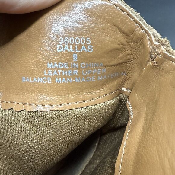 Limelight womens Dallas brown studded suede ankle bootie size 9 western boho - Picture 5 of 7